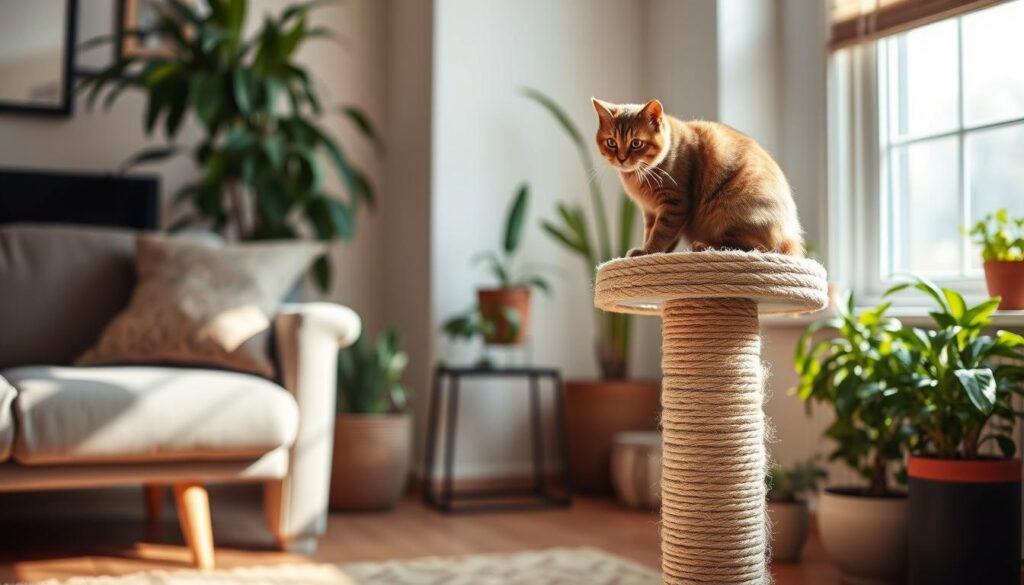 DIY cat scratching post design