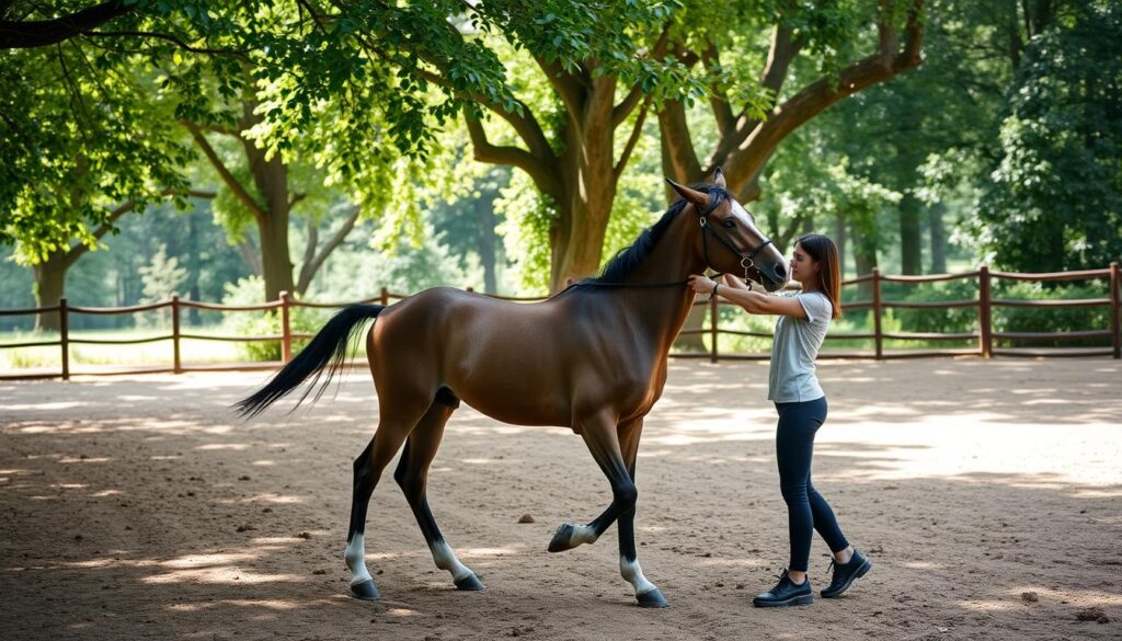 Horse behavior training