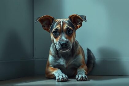 Recognizing dog anxiety symptoms.