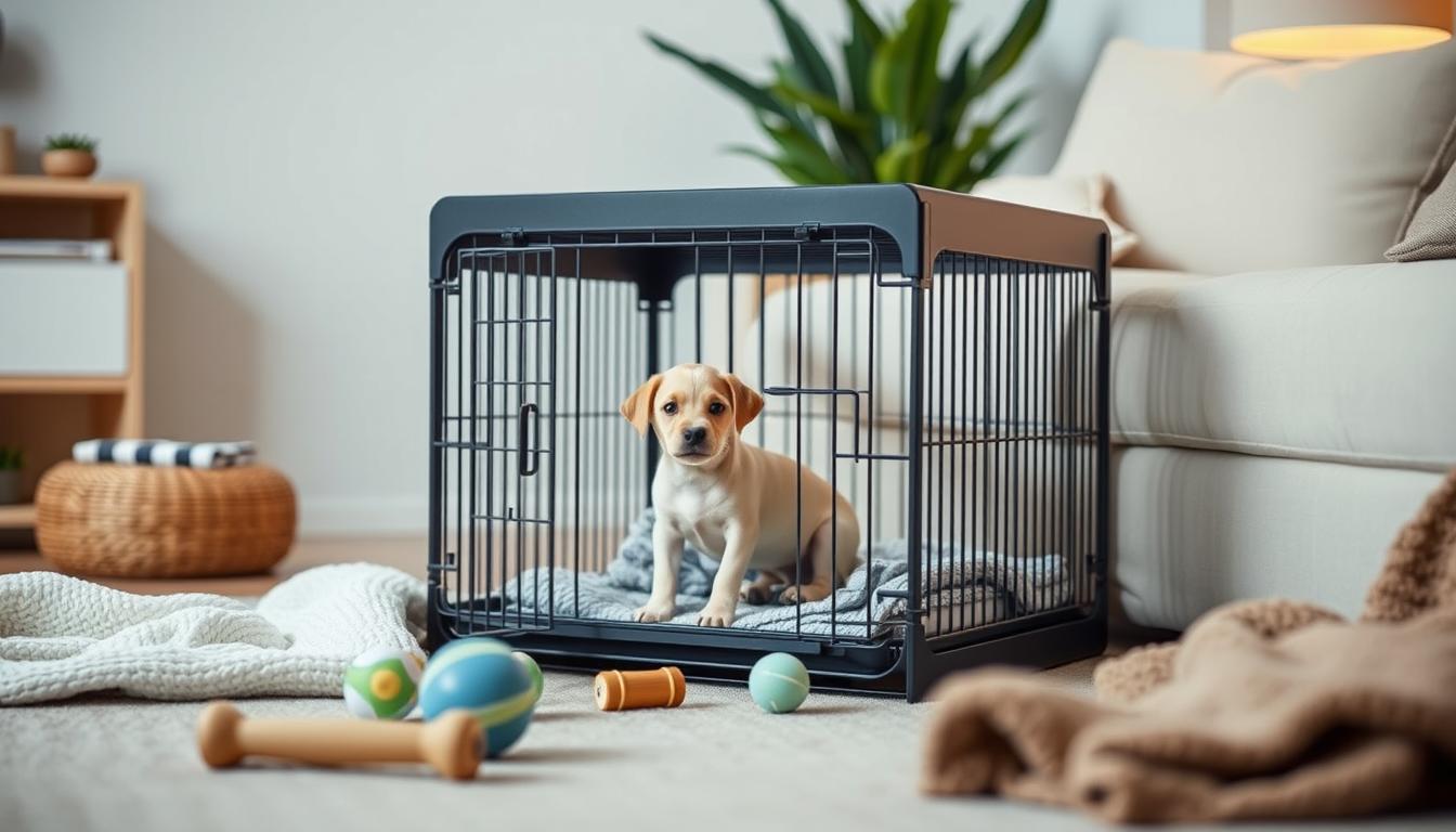 Tips for crate training puppies.