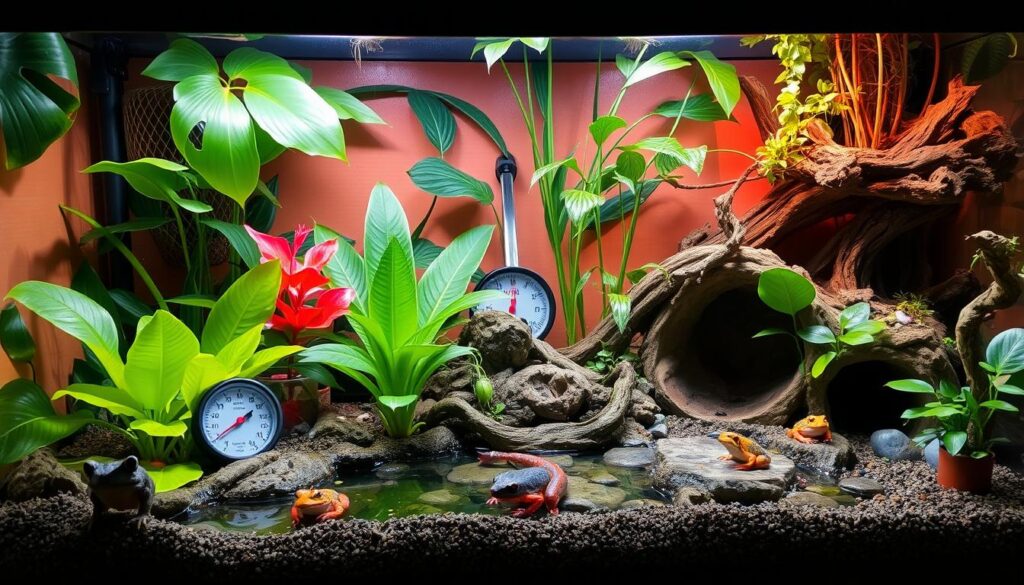 amphibian enclosure setup
