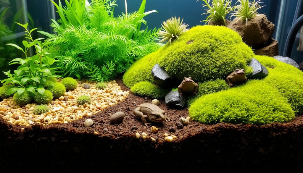 caring for pet frogs substrate