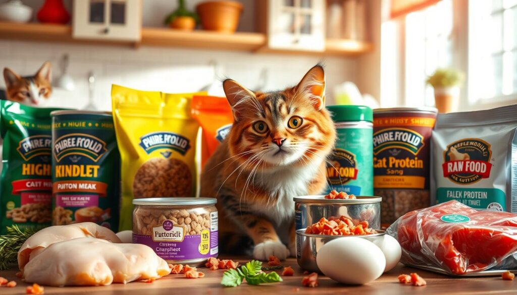 feline diets with high protein