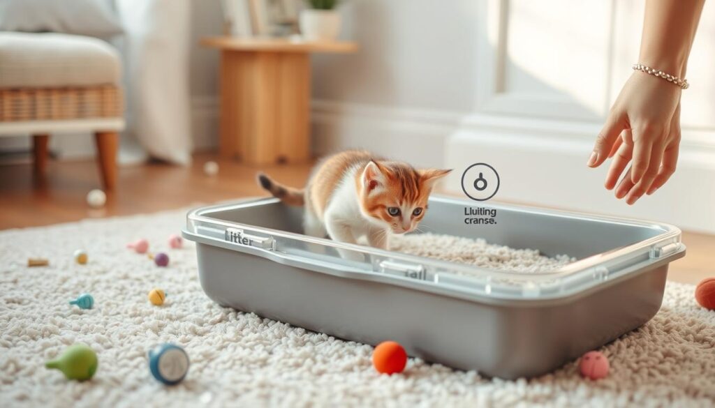 kitten litter training