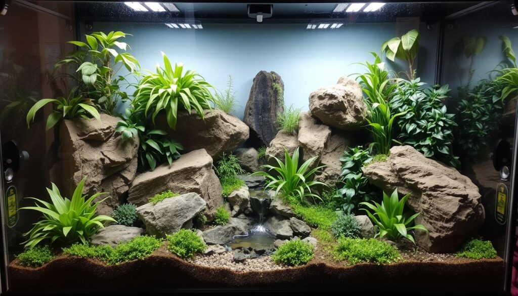 reptile habitat setup