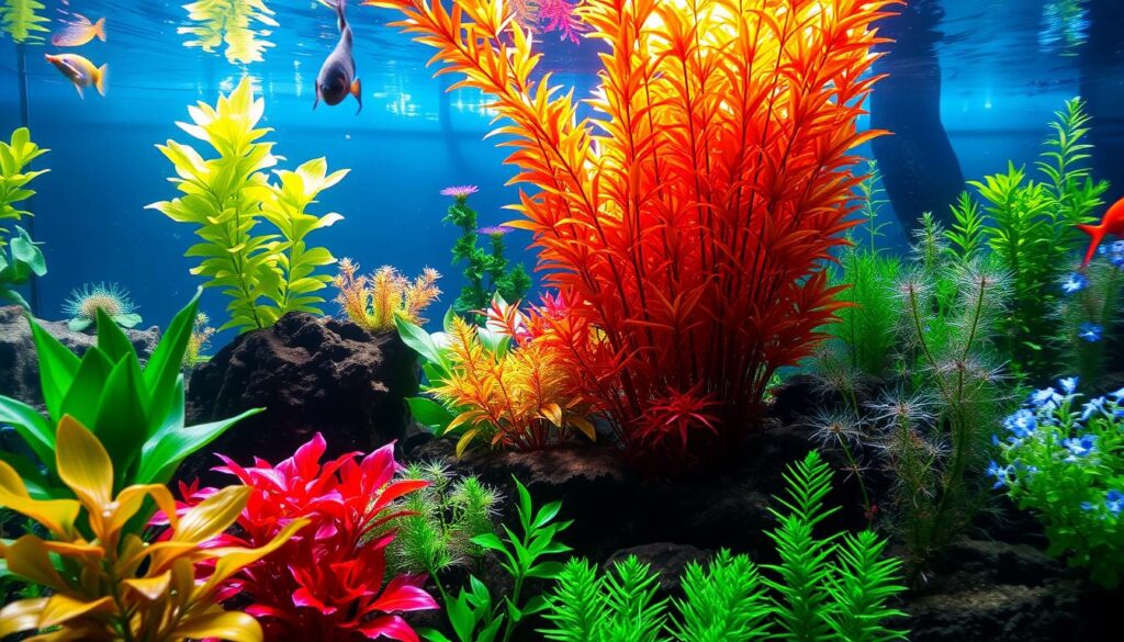 Aquarium lighting for plant growth