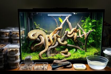 Feeding guidelines for pet snakes