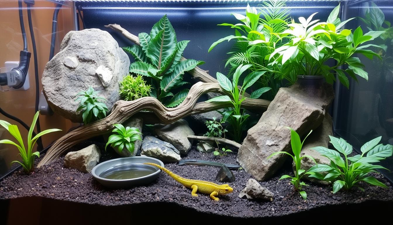 Reptile habitat setup guide