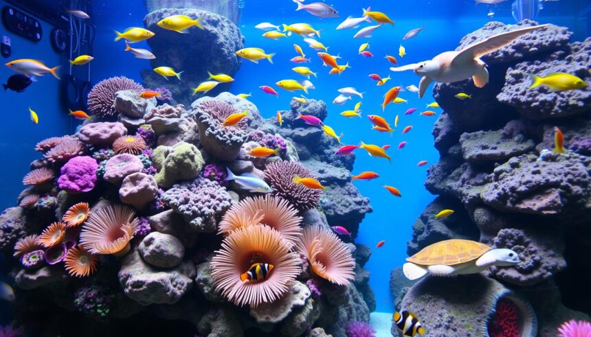 Saltwater aquarium stocking