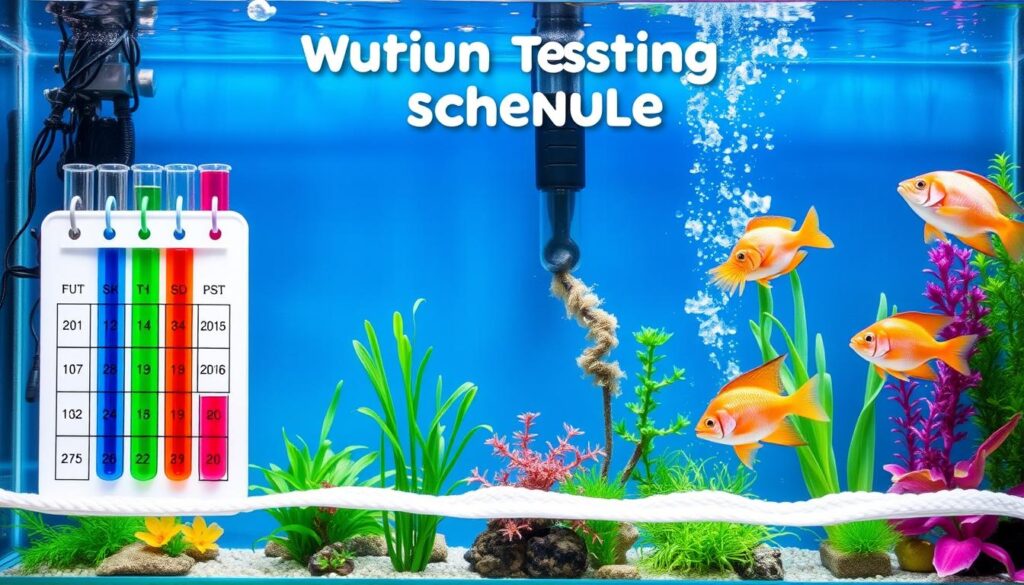 aquarium water testing schedule