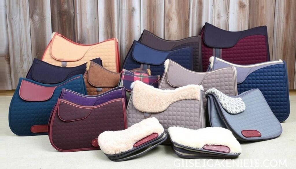 cushioned saddle pads