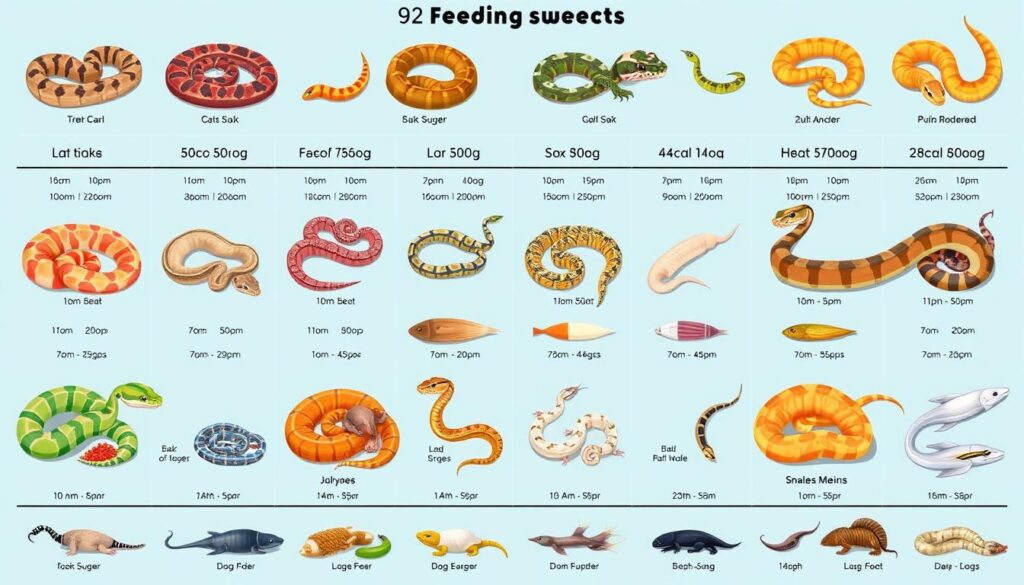 feeding schedule for pet snakes