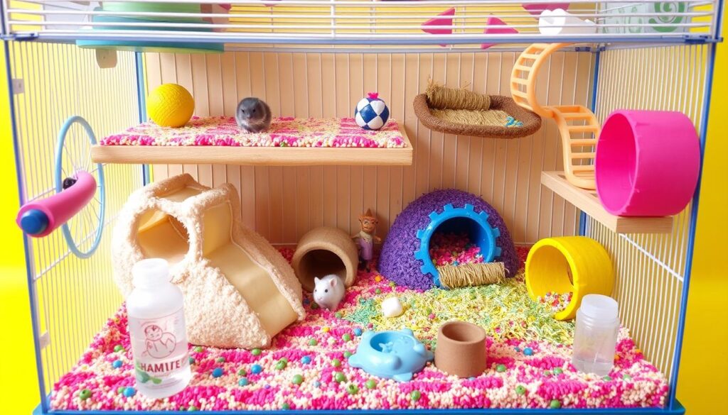 hamster cage setup