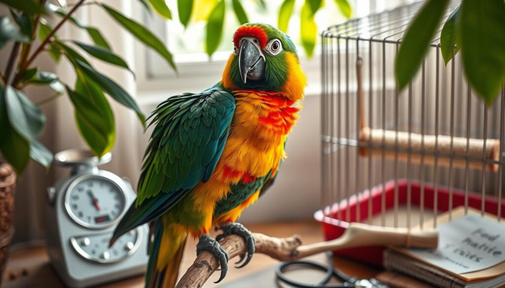 parrot health monitoring