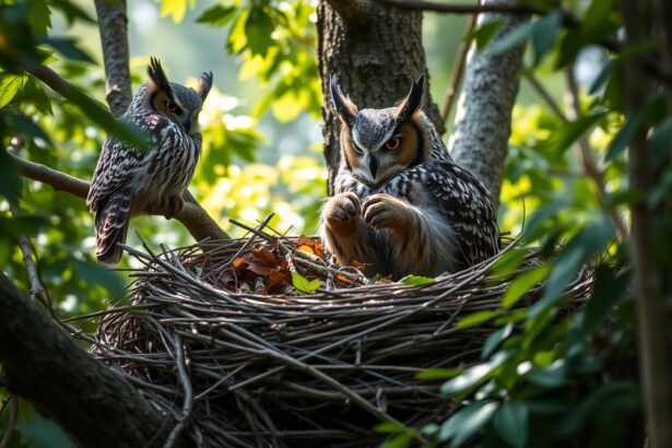 Horned Owl nest