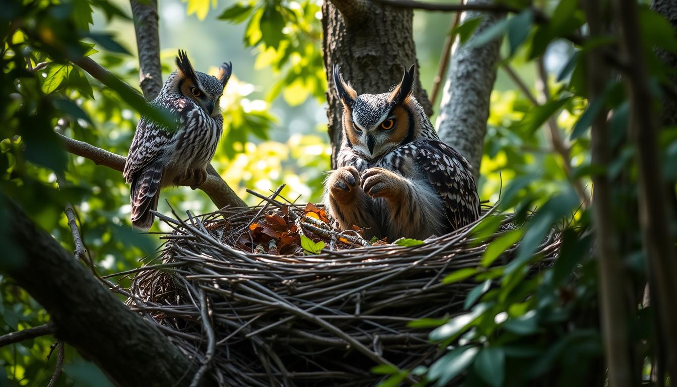 Horned Owl nest