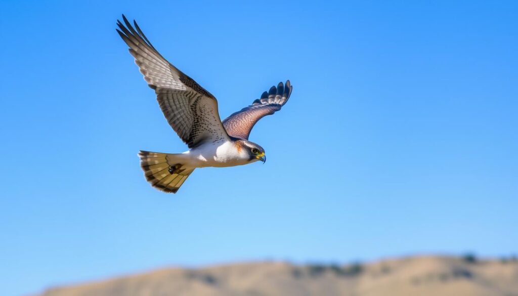 Peregrine Falcon in flight